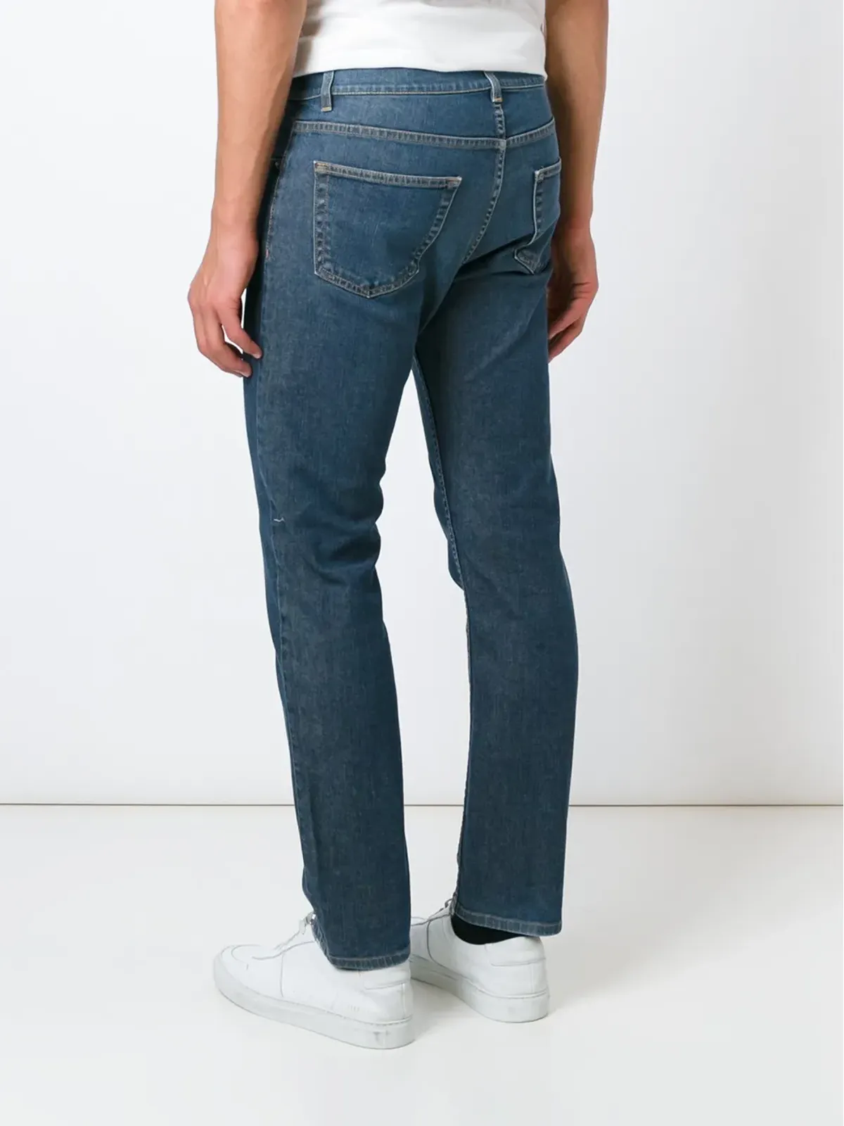 Helmut Lang Pre-Owned スリムフィットジーンズ - ブルー - 画像4