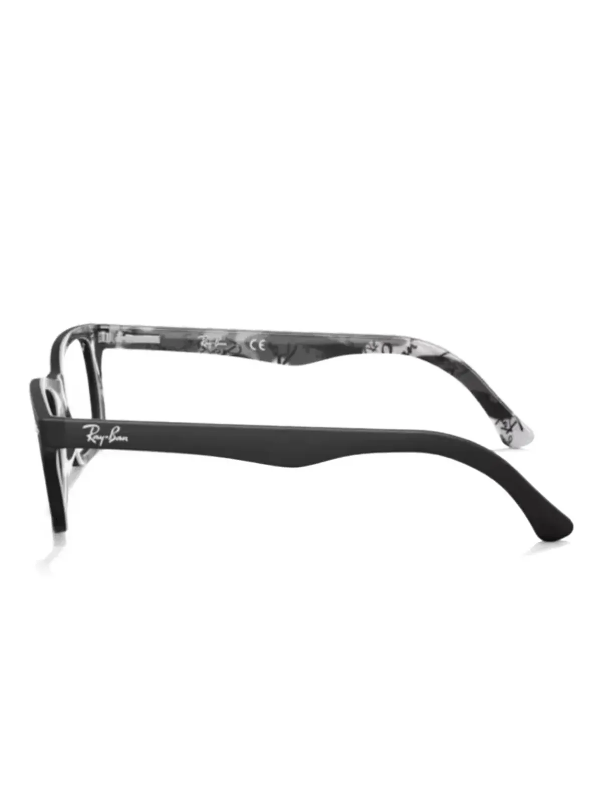 Ray-Ban レクタンギュラーフレーム眼鏡 ブラック - 画像3