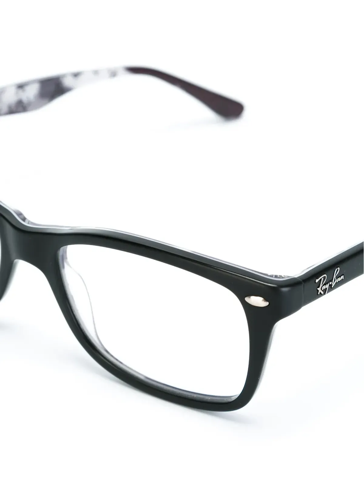 Ray-Ban レクタンギュラーフレーム眼鏡 ブラック - 画像4
