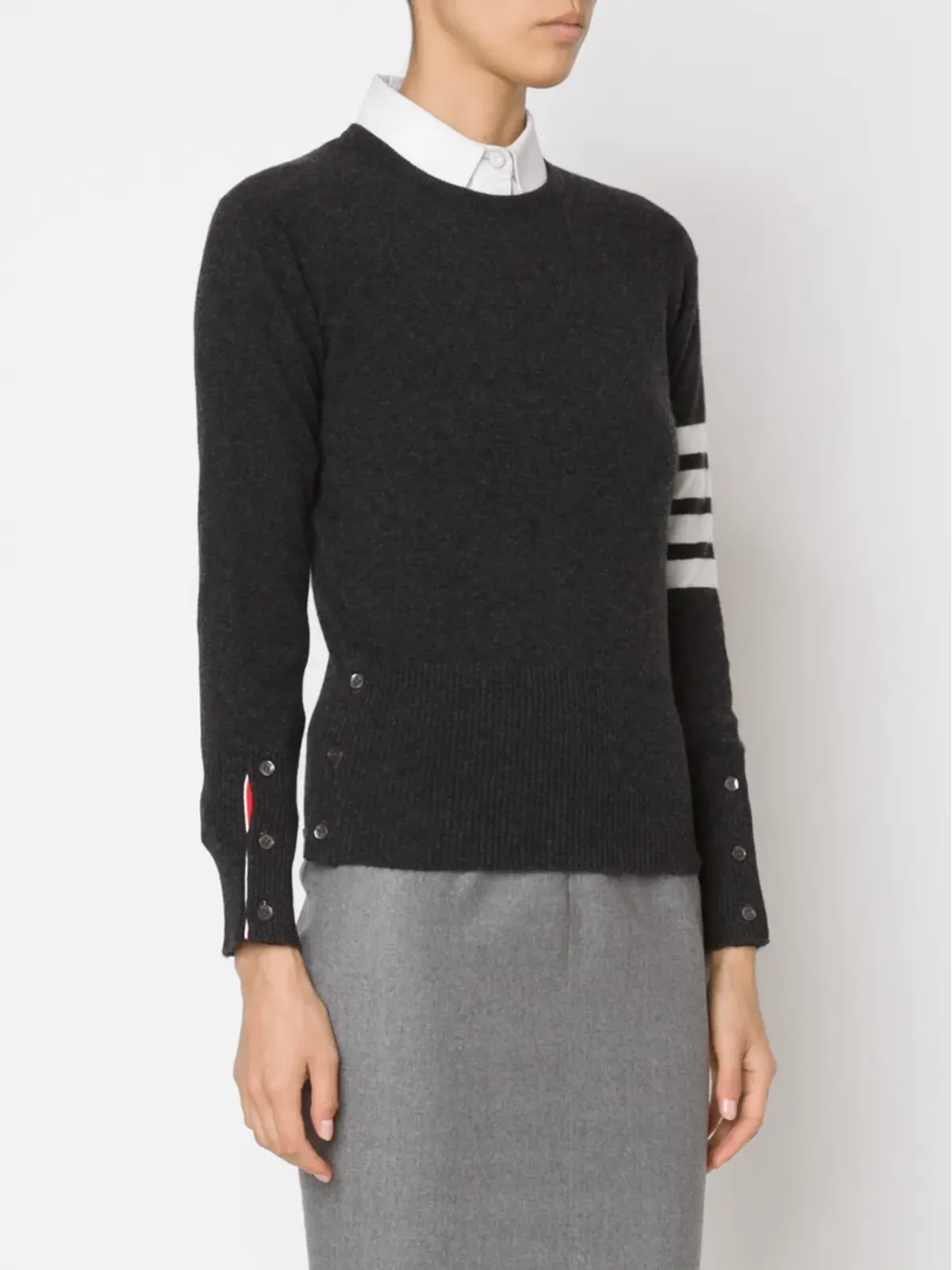 Thom Browne 4-Bar クラシック セーター - 画像3