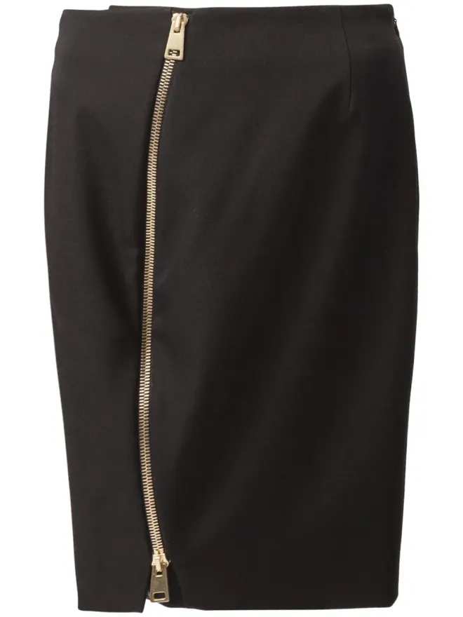 Bouchra Jarrar Bouchra Jarrar フロントジップ ペンシルスカートの商品画像
