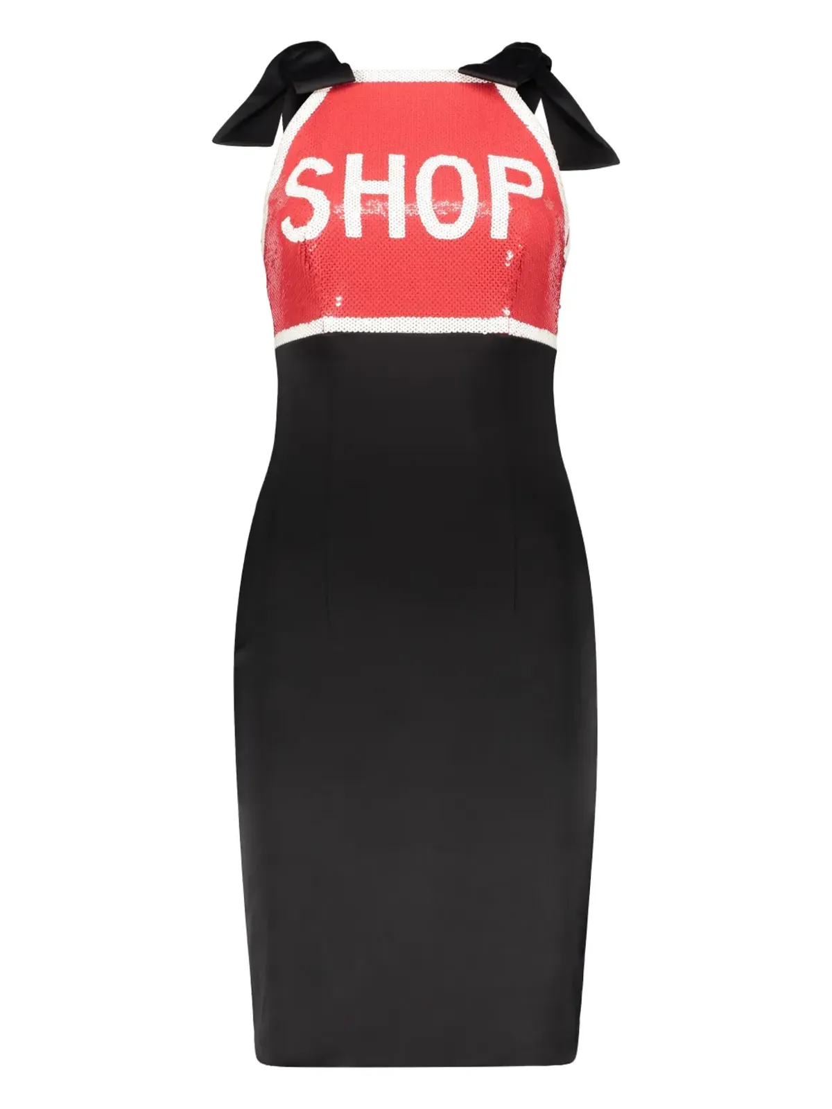 Moschino スパンコール付きミディドレス - ブラック - 画像1