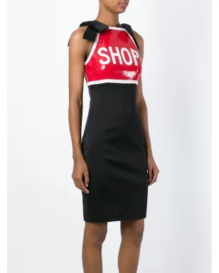 Moschino スパンコール付きミディドレス - ブラック - サムネイル3
