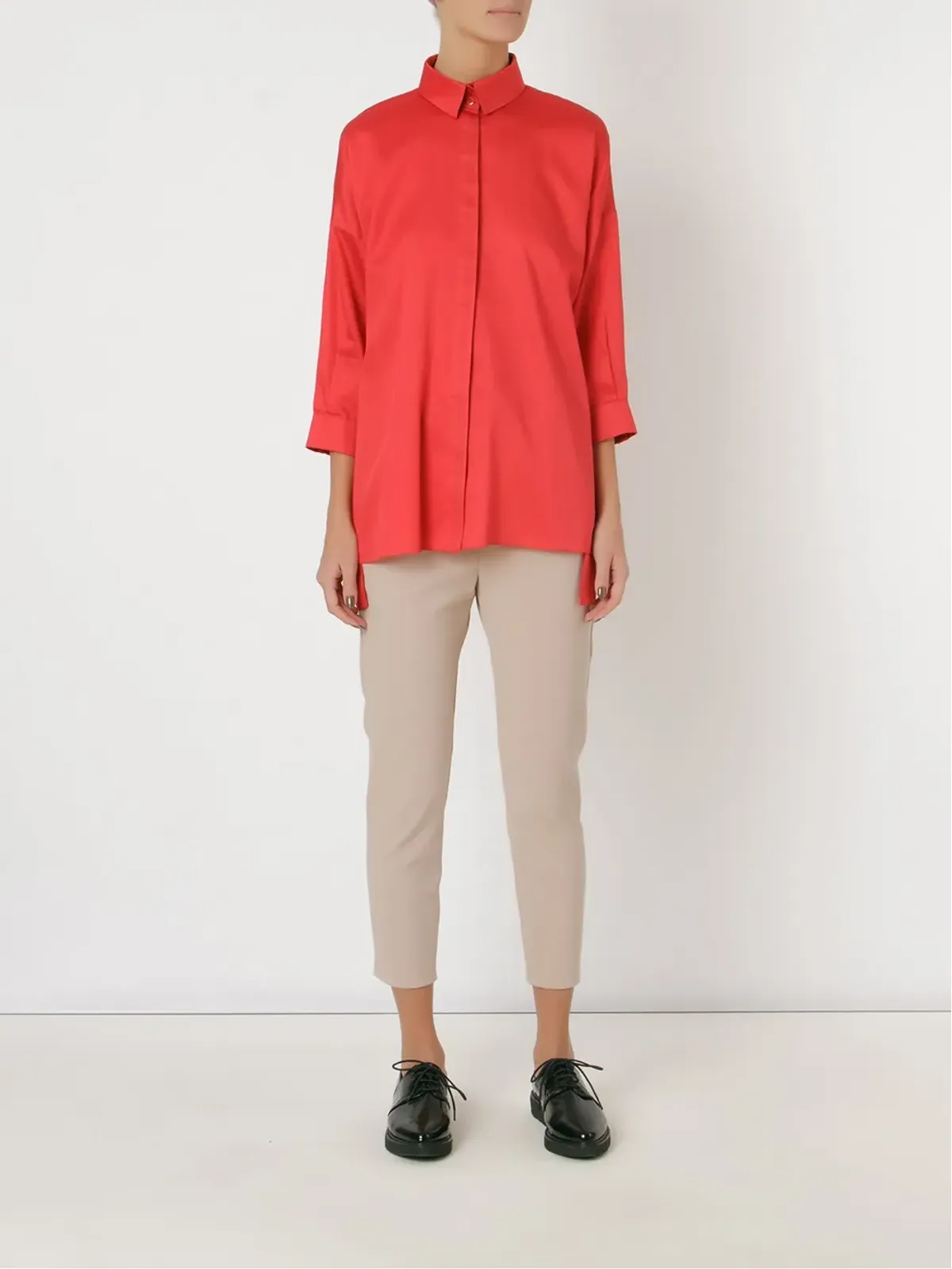Gloria Coelho クロップドパンツ - Neutrals - 画像4