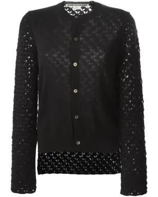 Comme Des Garçons open knit sleeve cardigan - サムネイル1
