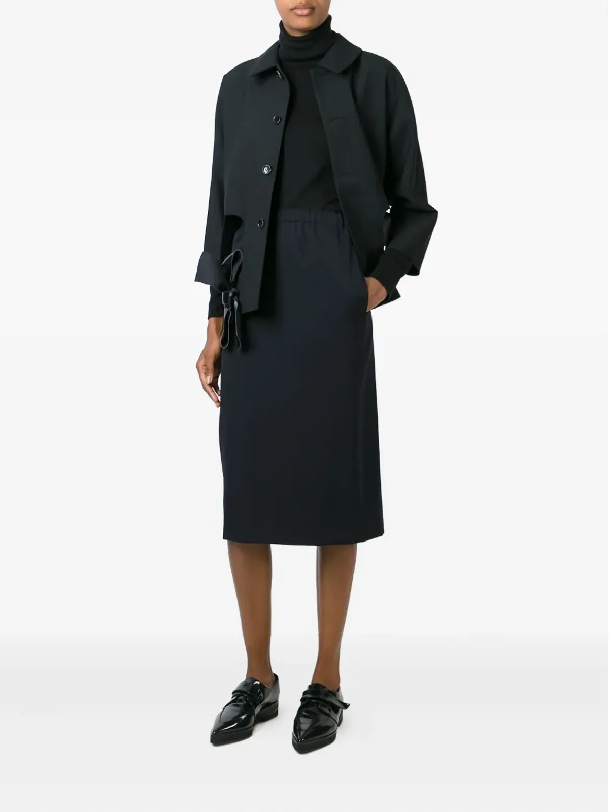Comme Des Garçons ボウディテール・ボタン留め ジャケット - 画像2