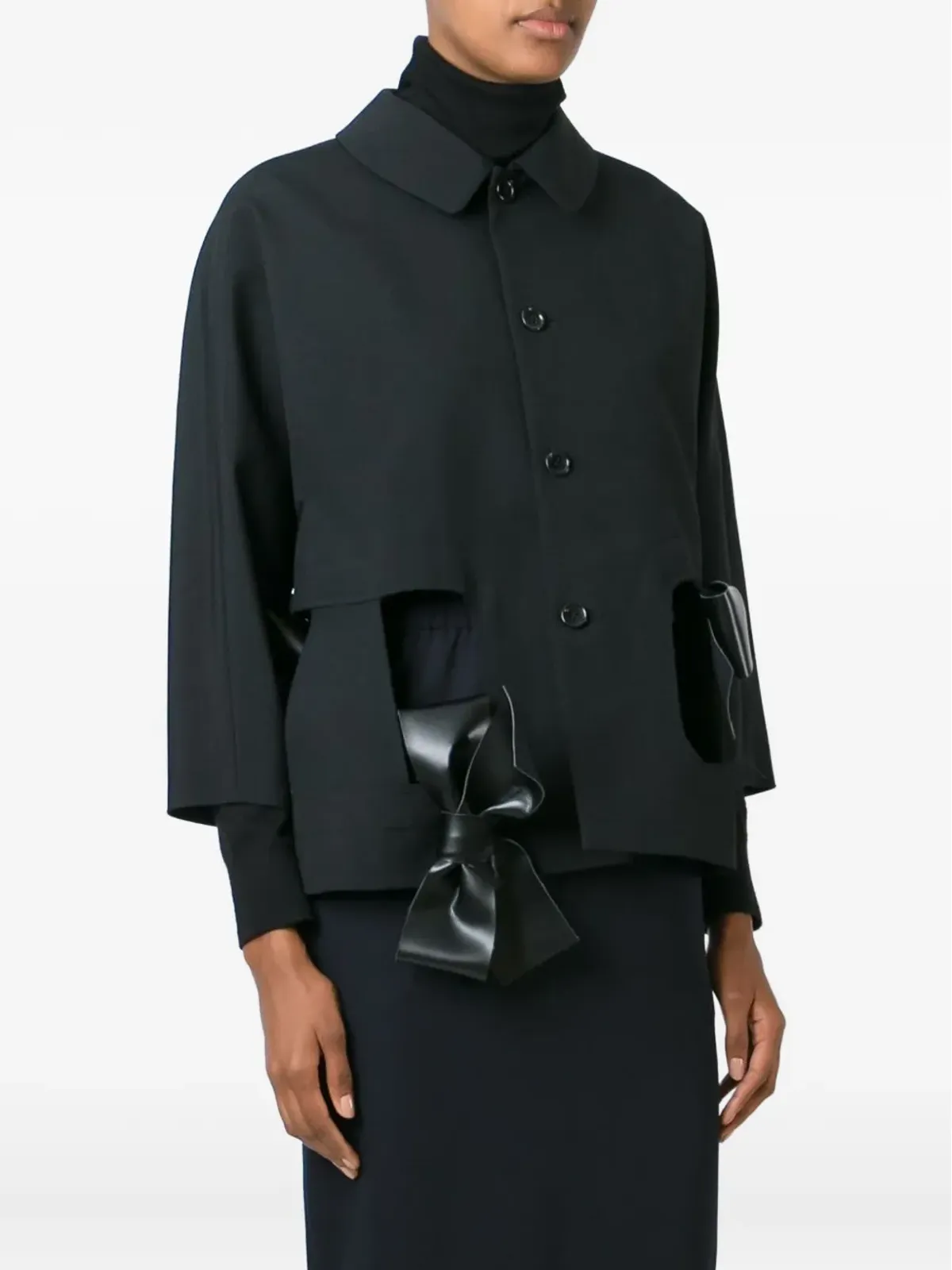 Comme Des Garçons ボウディテール・ボタン留め ジャケット - 画像3