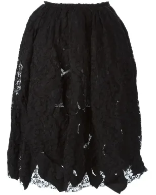 Comme Des Garçons Comme Des Garçons リバーシブルレーススカート - サムネイル1