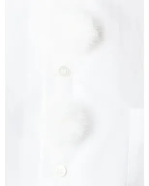 Comme Des Garçons Girl ポンポンボタンシャツ - White - サムネイル5