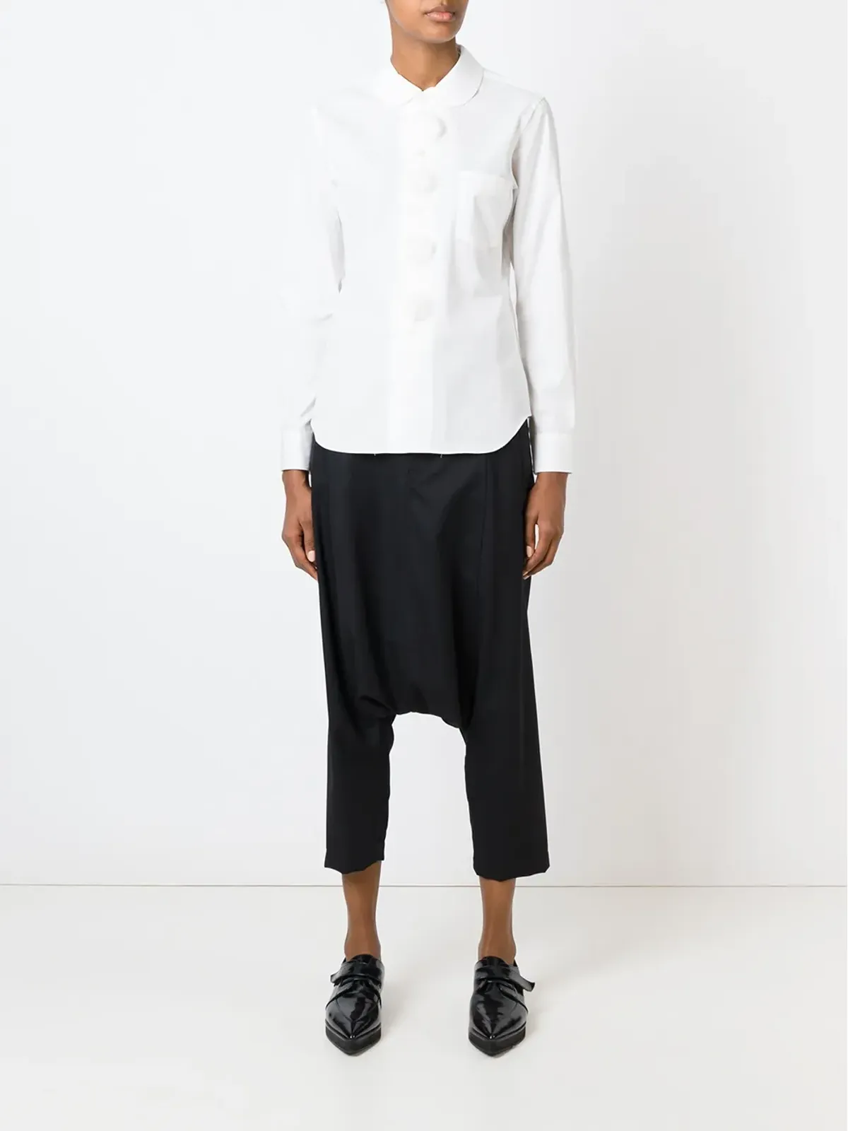 Comme Des Garçons Girl ポンポンボタンシャツ - White - 画像2