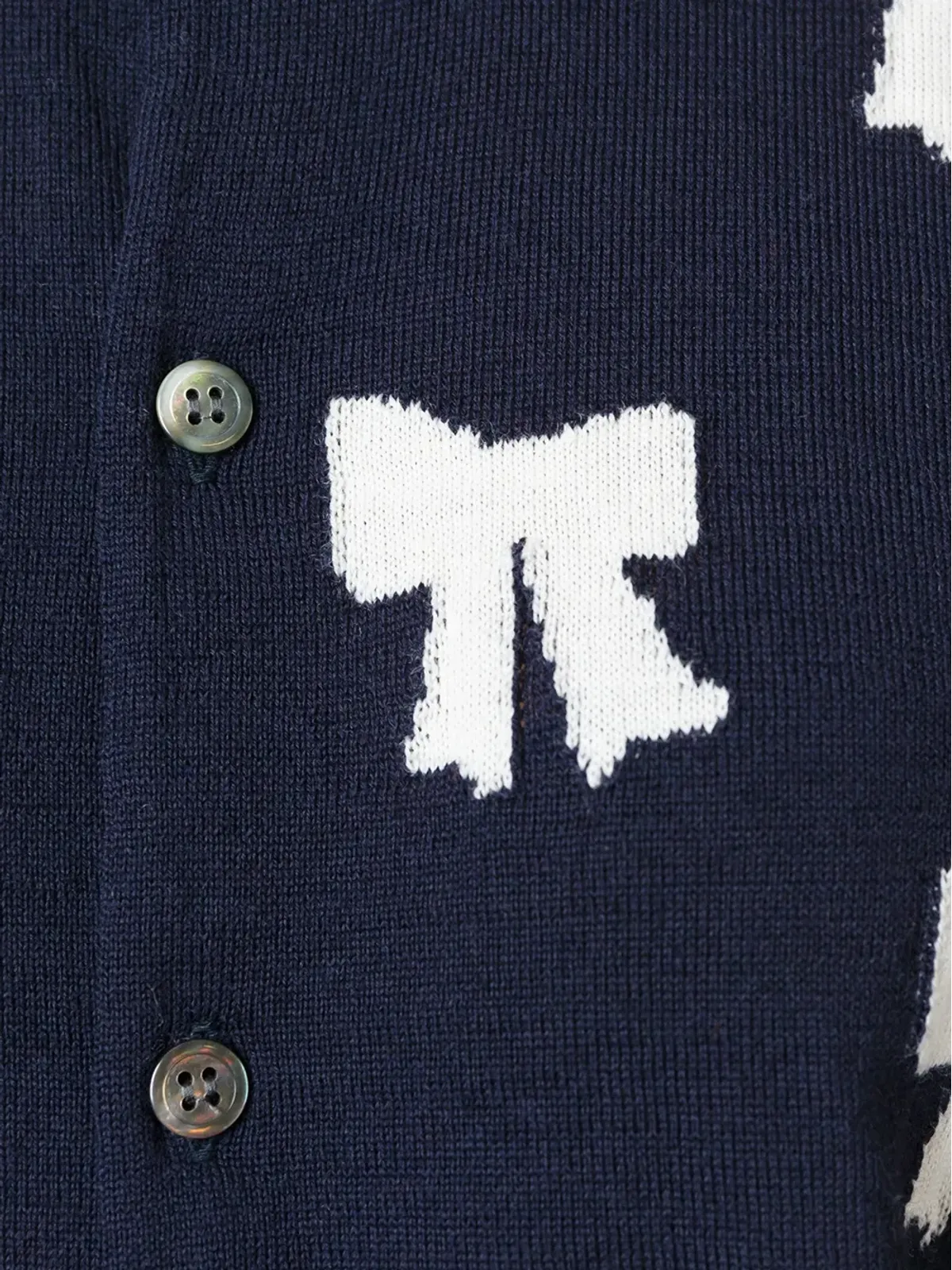 Comme Des Garçons Girl ボウ インターシャ カーディガン - 画像5