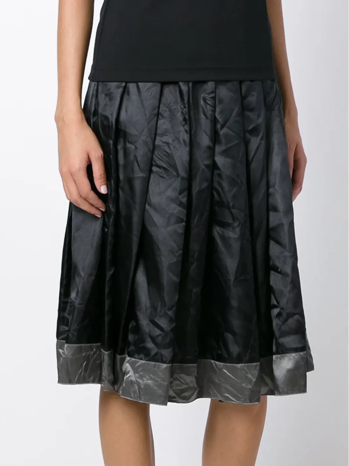 Comme Des Garçons Comme Des Garçons プリーツツートーンスカート - 画像3