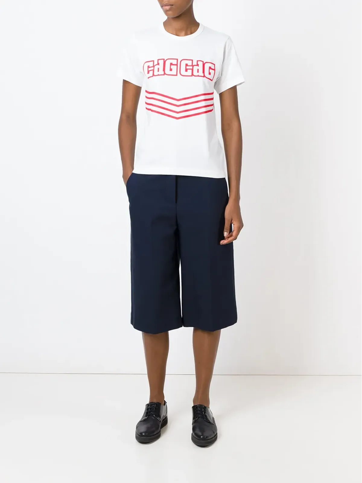 Comme Des Garçons Comme Des Garçons ロゴプリントTシャツ - 画像2