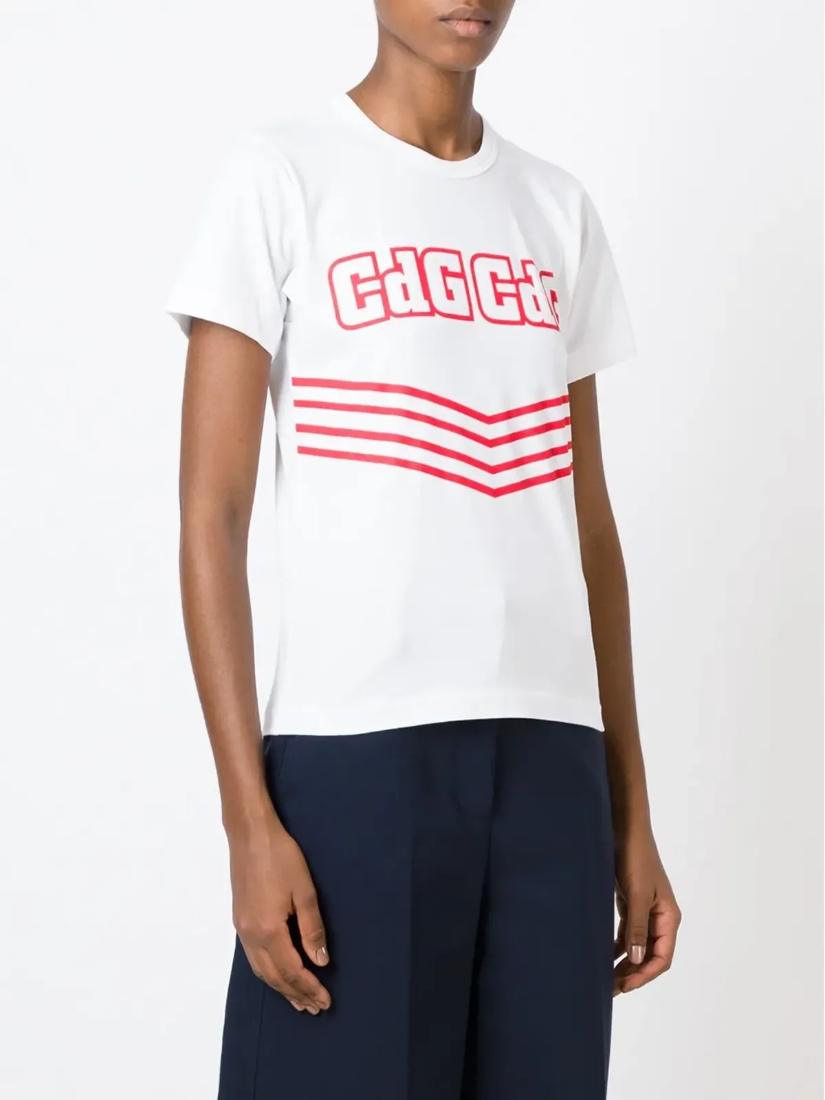 Comme Des Garçons Comme Des Garçons ロゴプリントTシャツ - 画像3