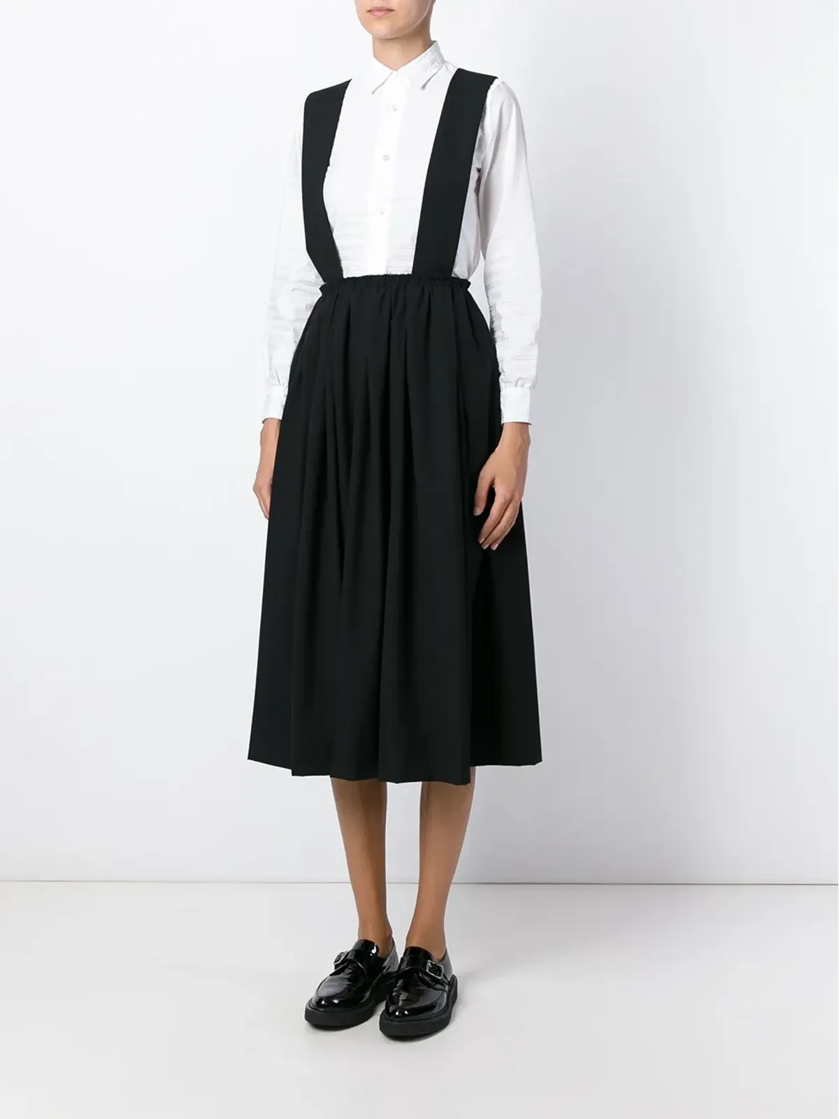Comme Des Garçons サスペンダー付きプリーツスカート - 画像2