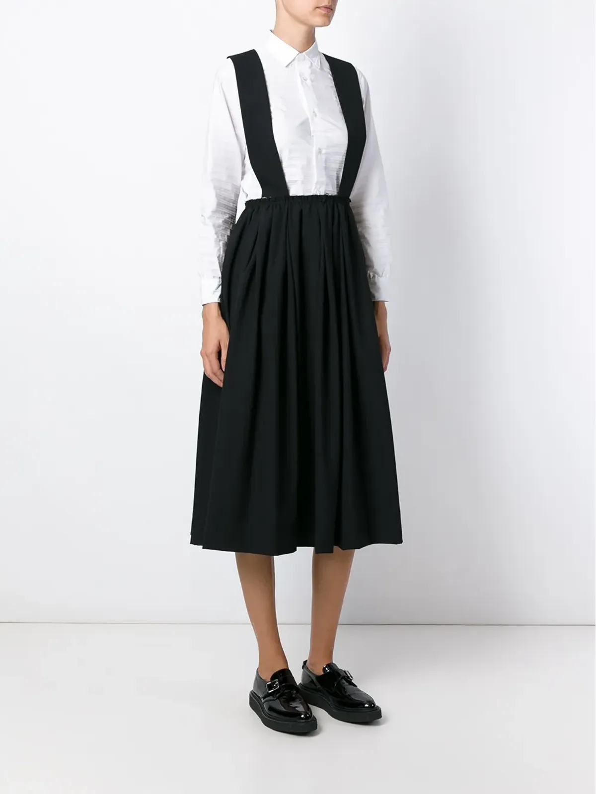 Comme Des Garçons サスペンダー付きプリーツスカート - 画像3