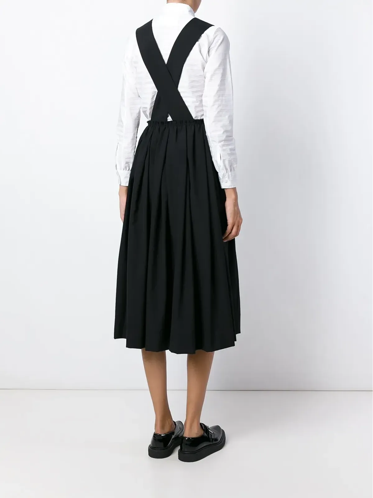 Comme Des Garçons サスペンダー付きプリーツスカート - 画像4