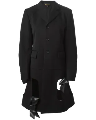 Comme Des Garçons カットアウトボウディテールコート - サムネイル1