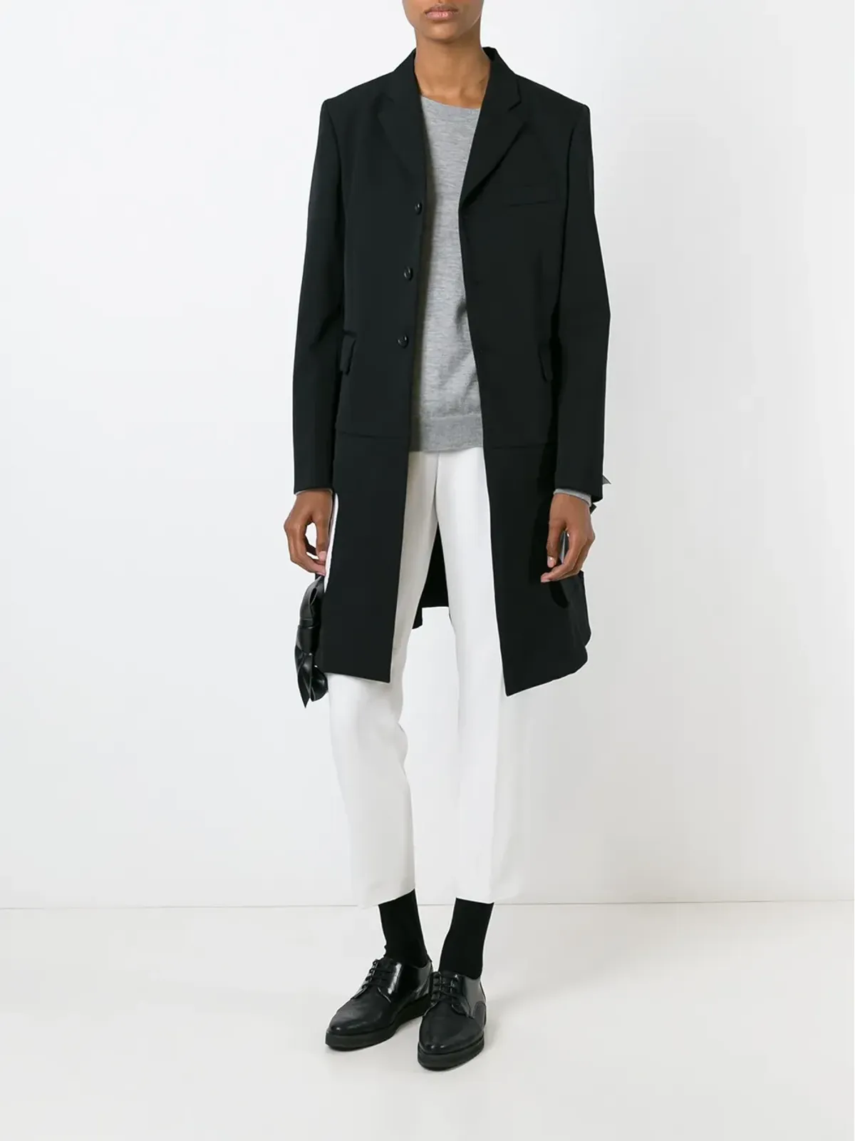 Comme Des Garçons カットアウトボウディテールコート - 画像2