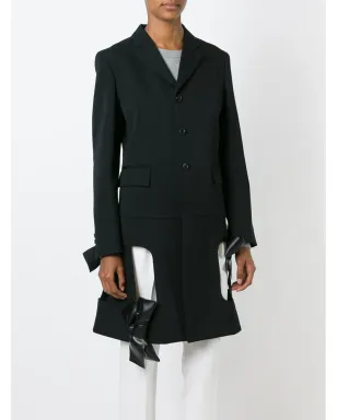 Comme Des Garçons カットアウトボウディテールコート - サムネイル3