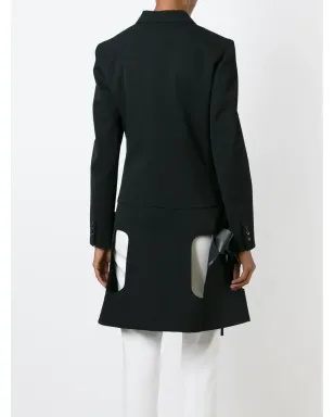 Comme Des Garçons カットアウトボウディテールコート - サムネイル4