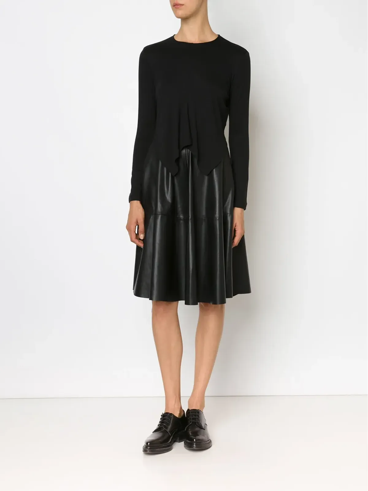 Noir Kei Ninomiya 非対称ヘム長袖Tシャツ - 画像2