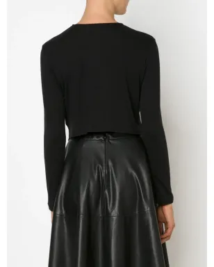 Noir Kei Ninomiya 非対称ヘム長袖Tシャツ - サムネイル4