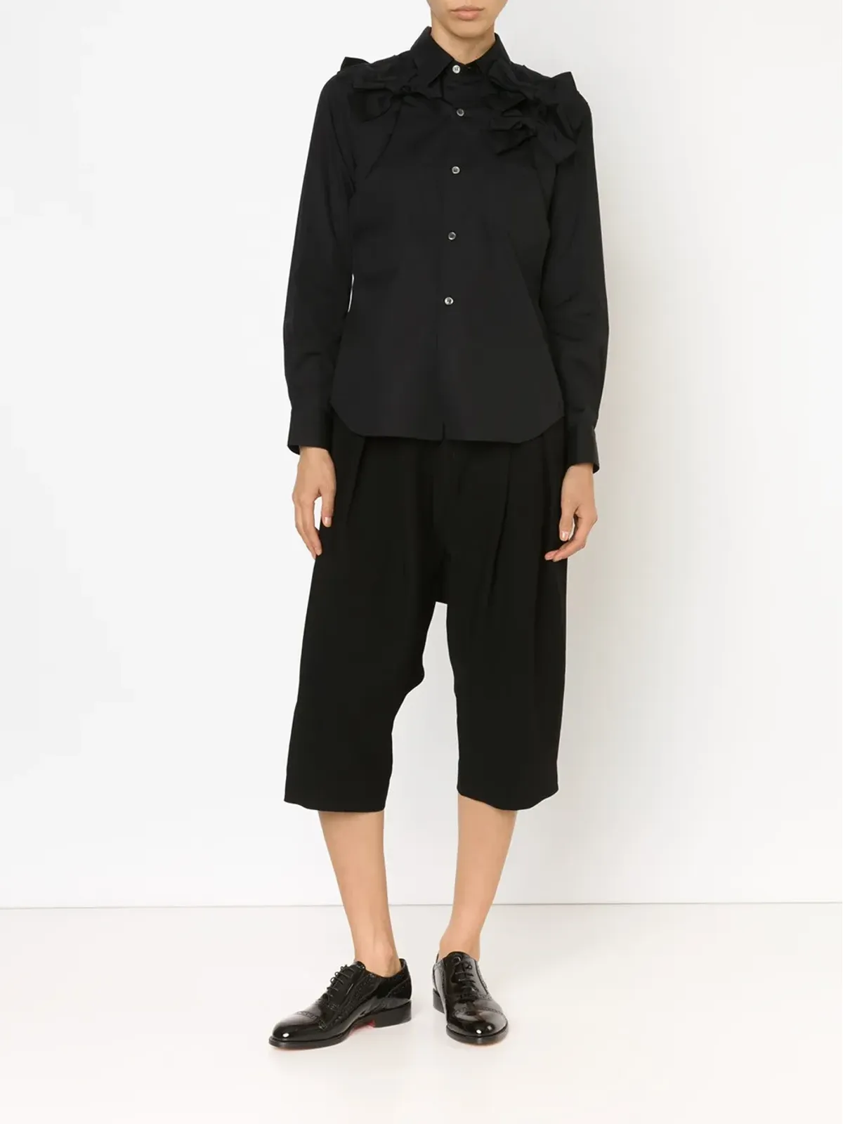 Comme Des Garçons リボンディテールシャツ - 画像2
