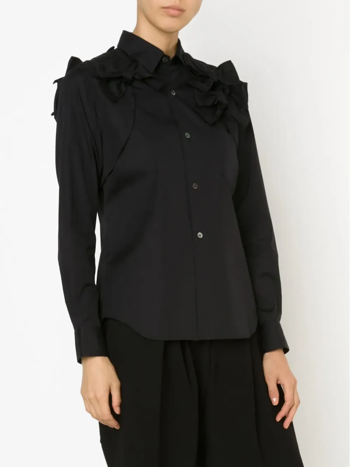 Comme Des Garçons リボンディテールシャツ - 画像3