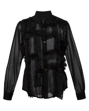 Comme Des Garçons フリルディテールシャツ - サムネイル1