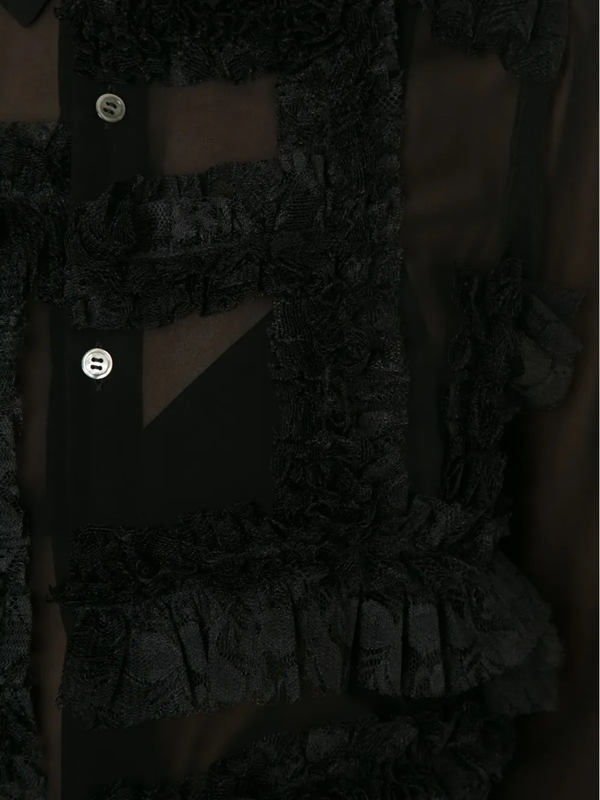 Comme Des Garçons フリルディテールシャツ - 画像5