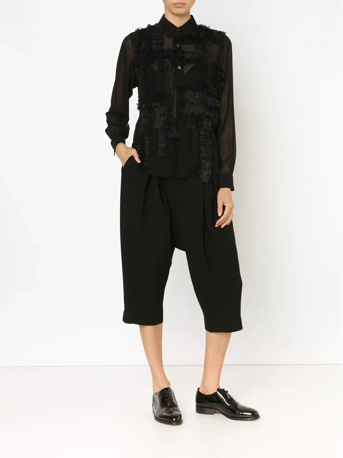 Comme Des Garçons フリルディテールシャツ - 画像2