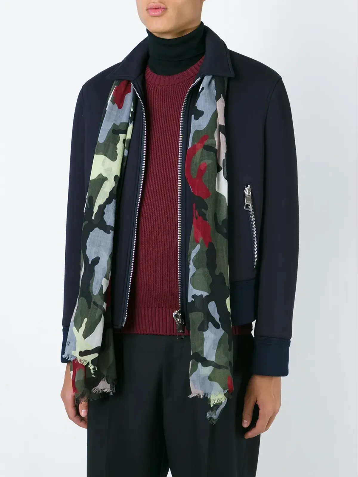Valentino Garavani ウールスカーフ - 画像4