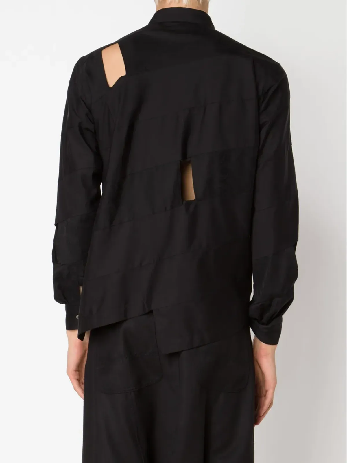 Comme des Garçons Homme Plus カットアウトディテール・パネルドシャツ - 画像4