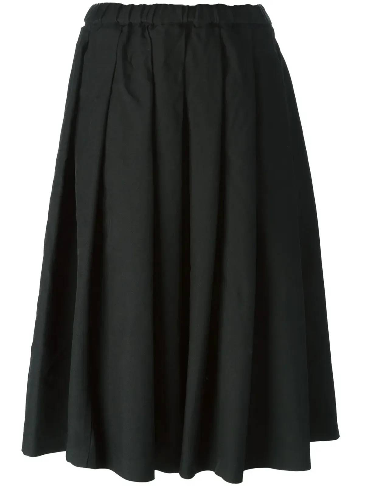 Comme Des Garçons Comme Des Garçons ストライプディテールのプリーツスカート - ブラック - 画像1