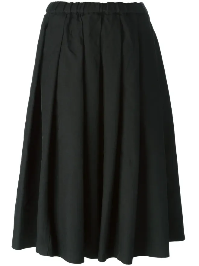 Comme des Garçons Comme des Garçons Comme Des Garçons Comme Des Garçons ストライプディテールのプリーツスカート - ブラックの商品画像