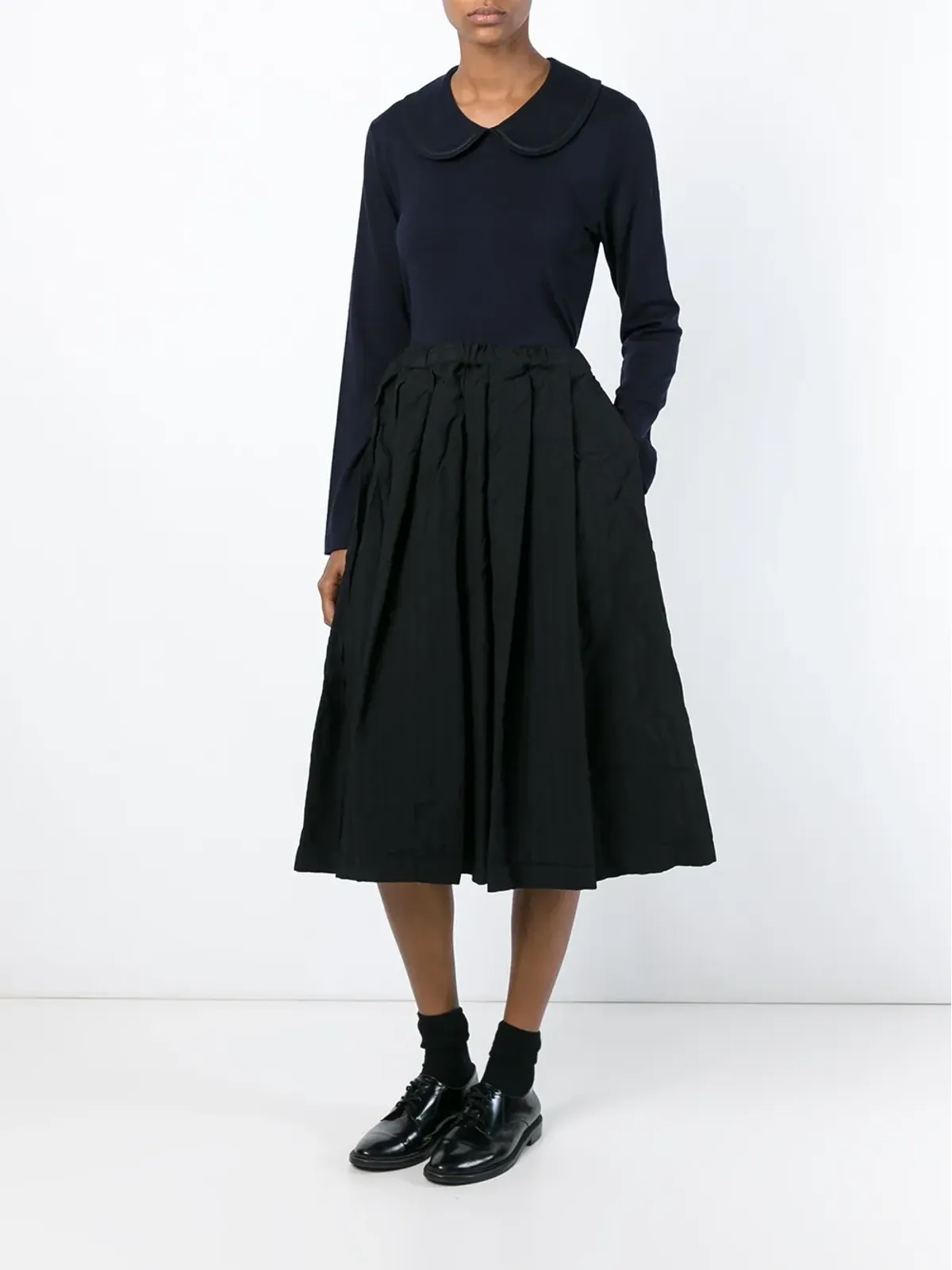 Comme Des Garçons Comme Des Garçons シワ加工プリーツスカート - 画像2