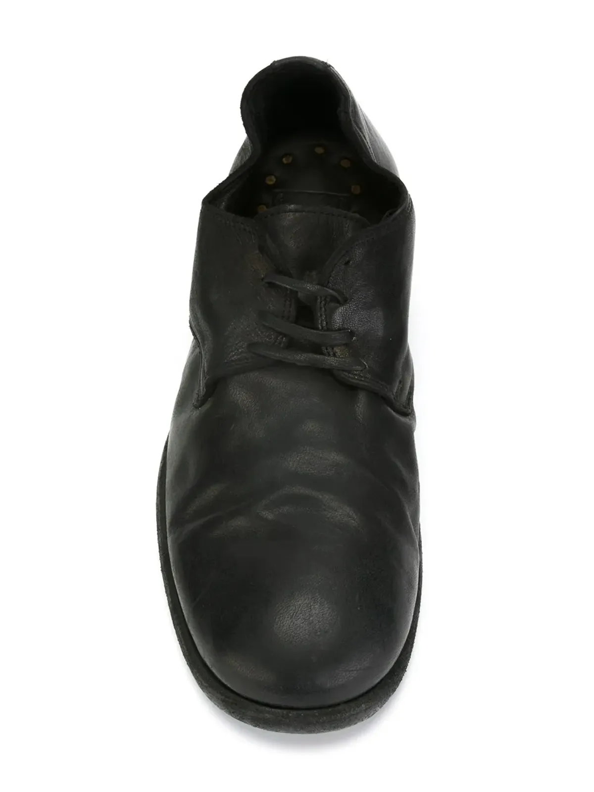 Guidi distressed Derby shoes - Black - 画像4