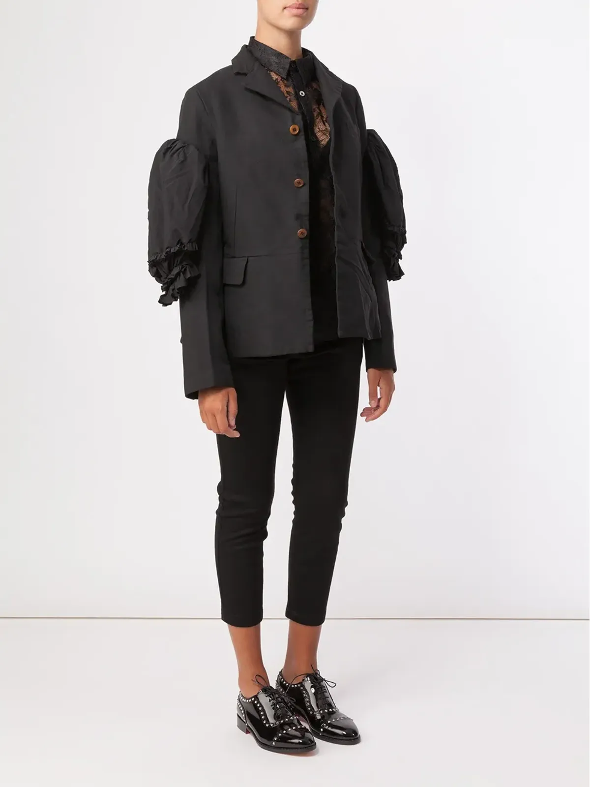 Comme Des Garçons ラッフルスリーブブレザー - 画像2