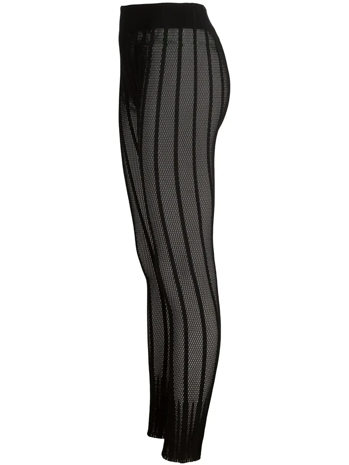 Issey Miyake ストライプメッシュレギンス - 画像2