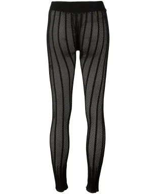 Issey Miyake ストライプメッシュレギンス - サムネイル3