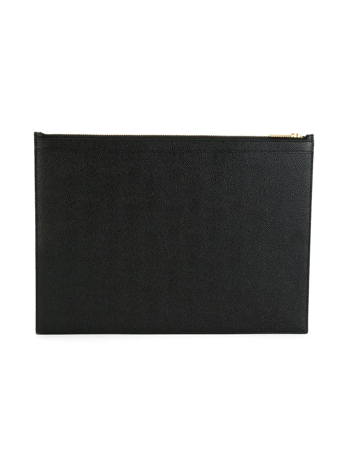 Thom Browne ロゴスタンプレザー ドキュメントホルダー(ブラック) - 画像3