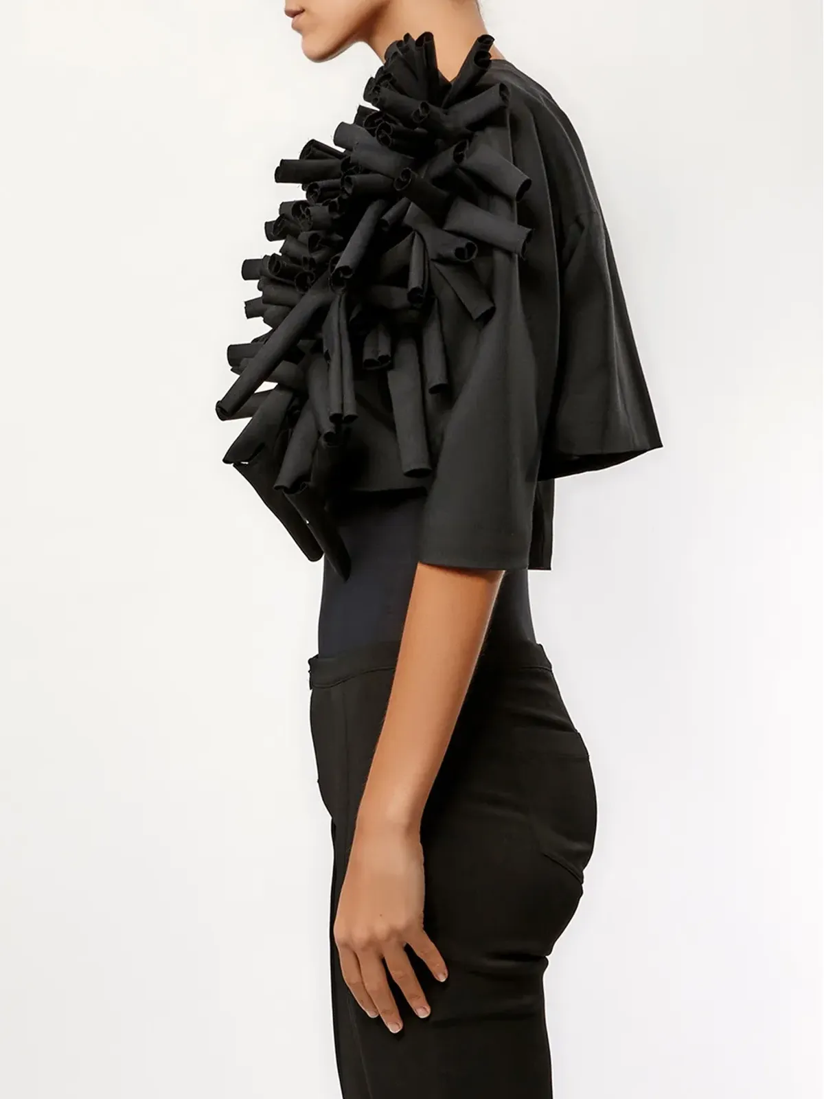 Comme Des Garçons クロップドジャケット - 画像2