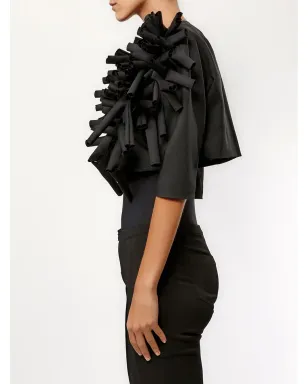 Comme Des Garçons クロップドジャケット - サムネイル2