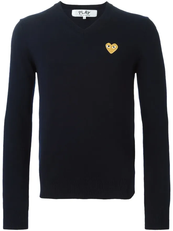COMME des GARÇONS PLAY Comme Des Garçons Play 刺繍ハートセーターの商品画像