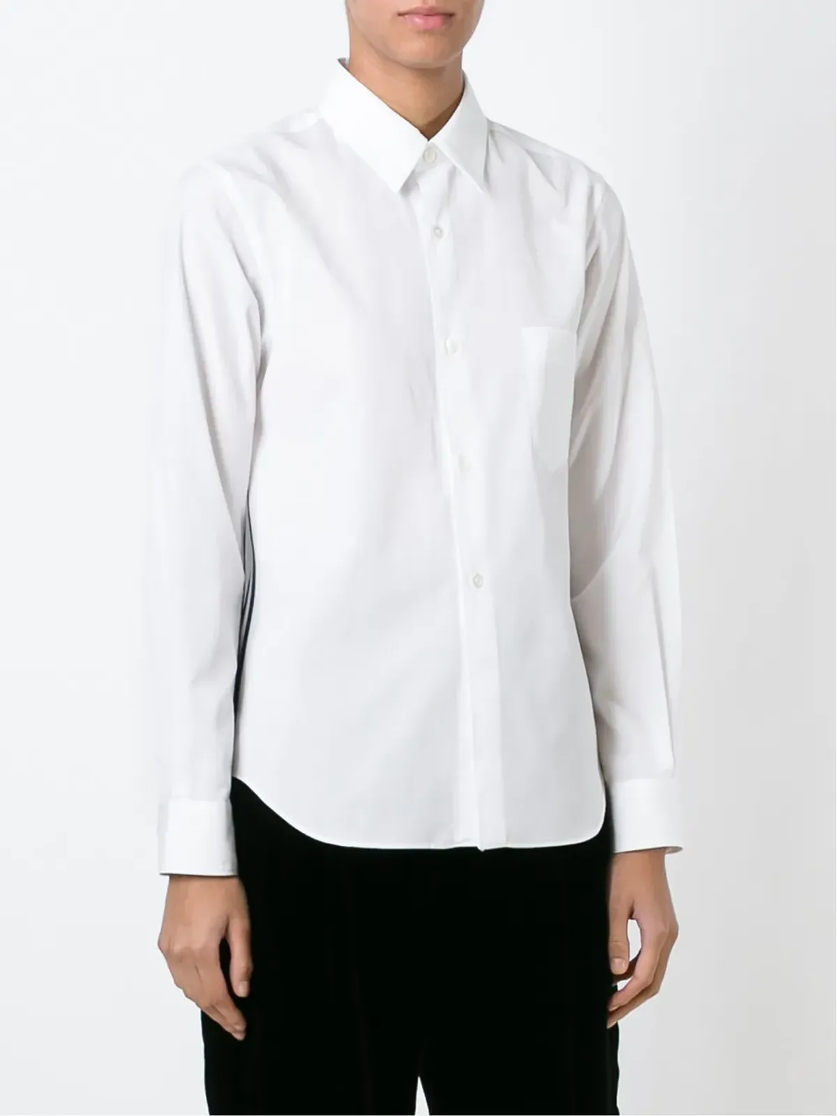 Comme Des Garçons Comme Des Garçons ストライプアップリケシャツ - 画像5
