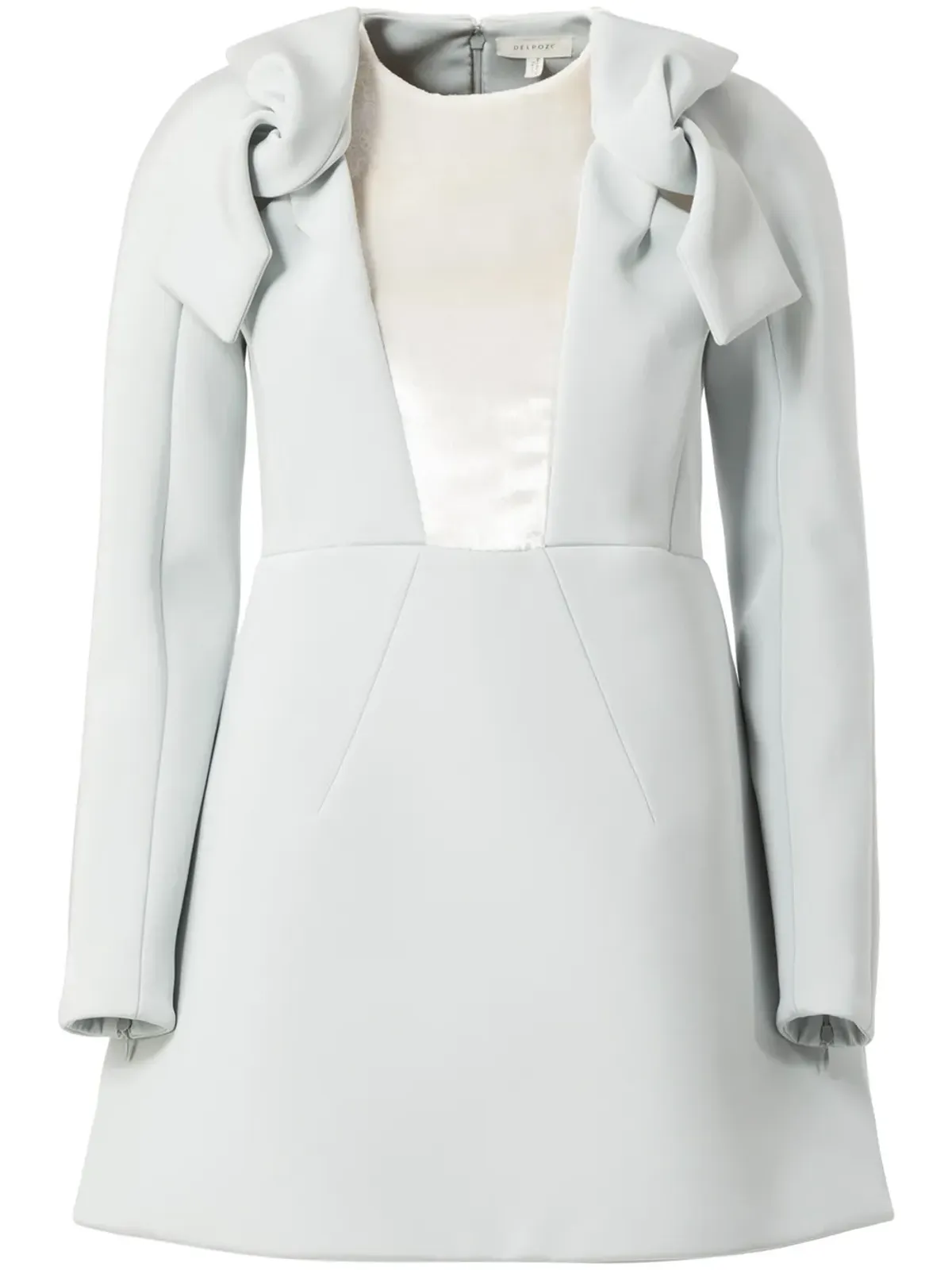 Delpozo リボンディテールの長袖ドレス - 画像1