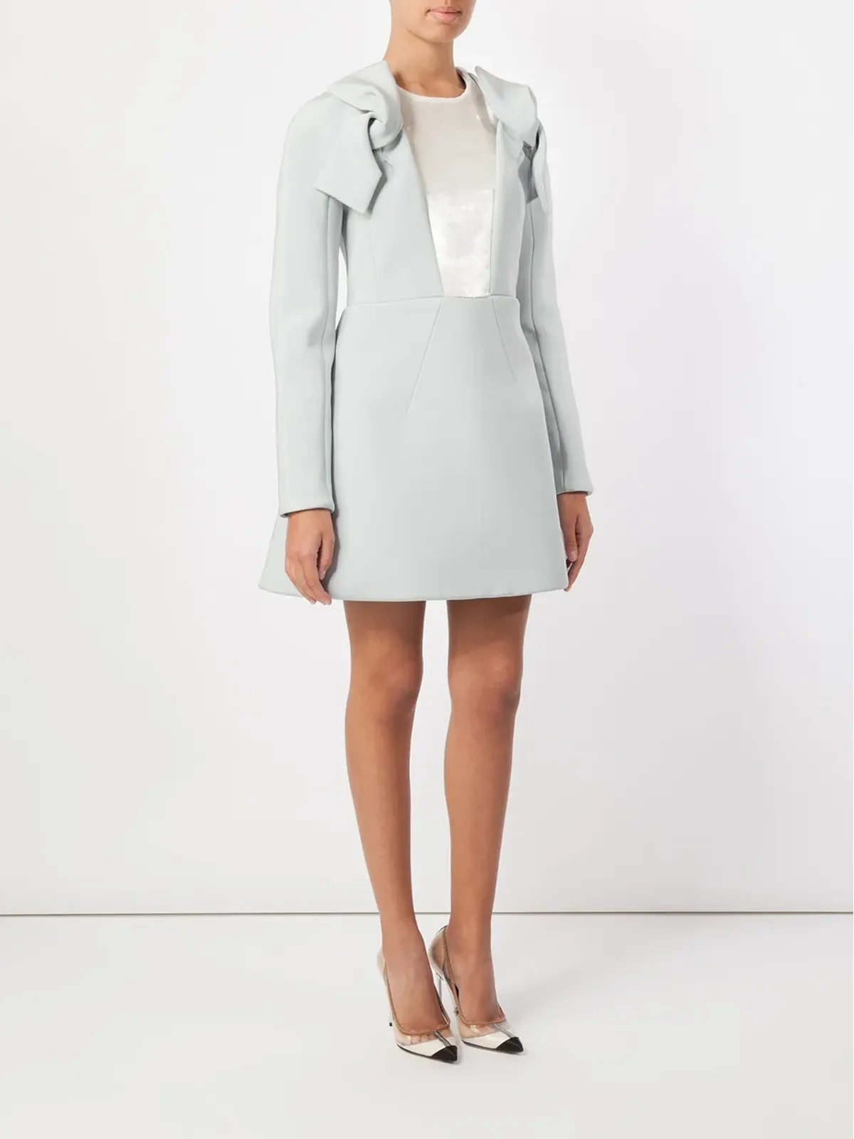 Delpozo リボンディテールの長袖ドレス - 画像2