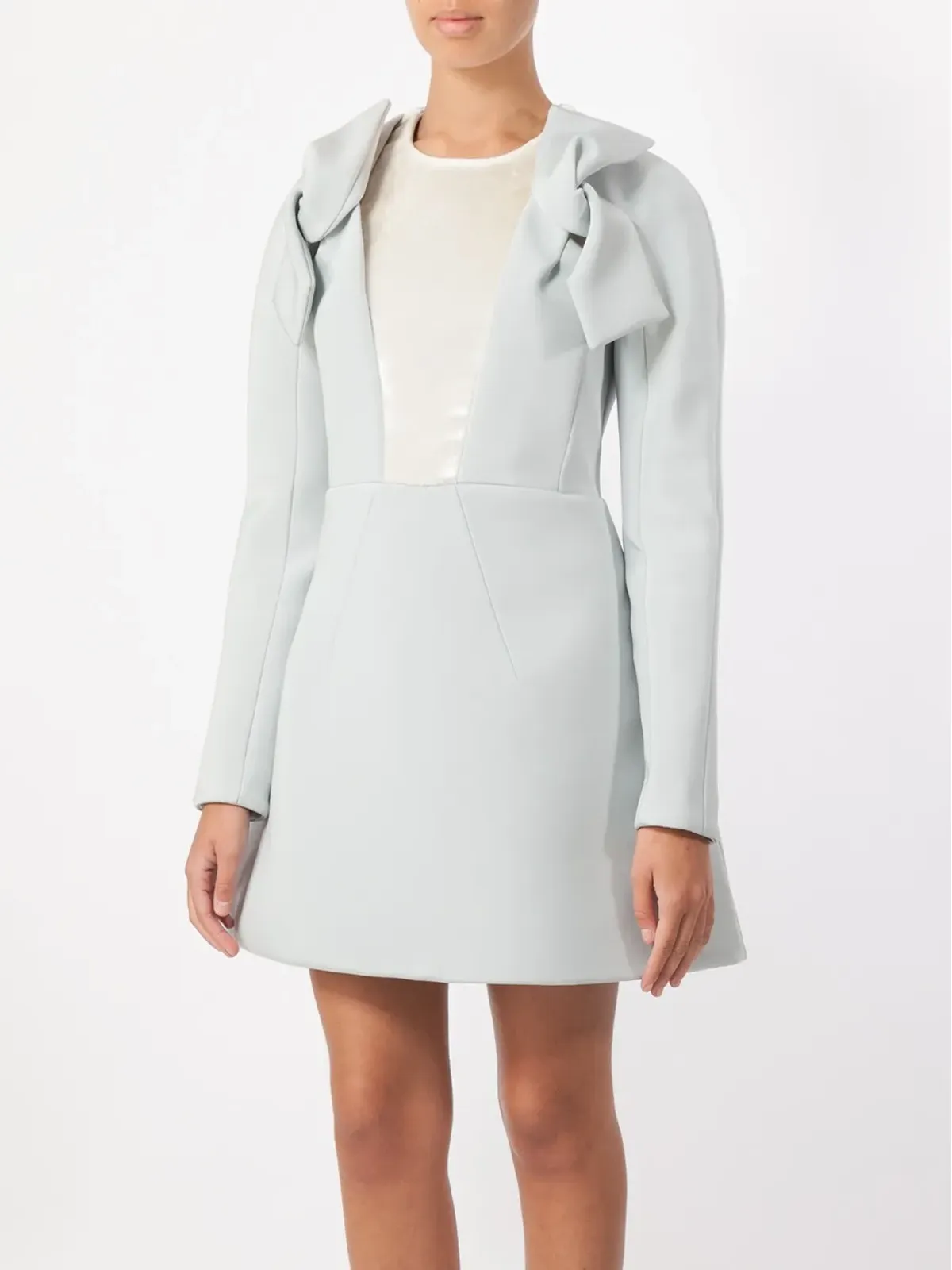 Delpozo リボンディテールの長袖ドレス - 画像3
