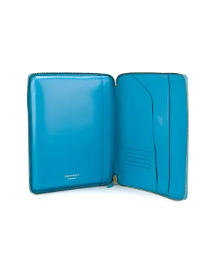 Comme Des Garçons Wallet iPadケース ジップアップ レザー ブルー - サムネイル5